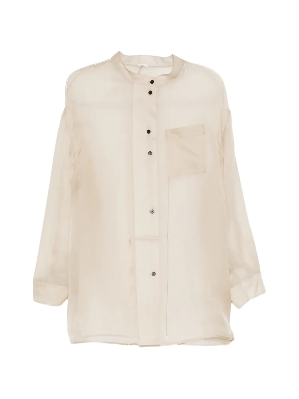 YEAREAST sheer panelled shirt