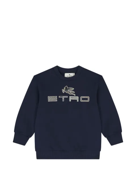 ETRO KIDS толстовка Pegaso с вышитым логотипом