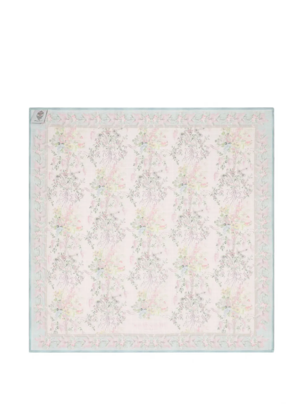 Atelier Choux floral-print square blanket - Toni neutri