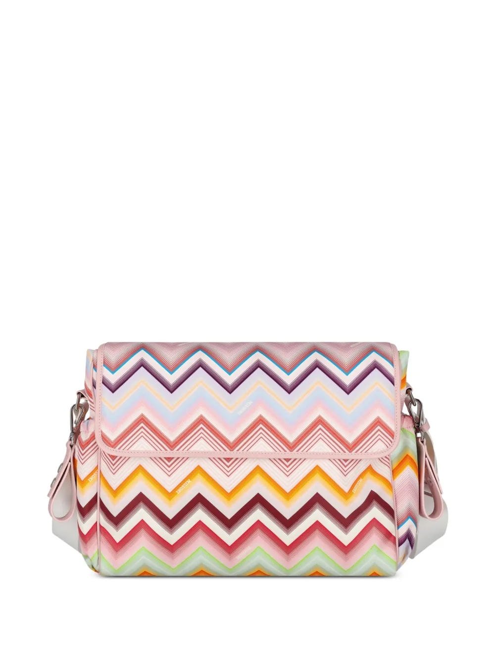 Missoni Kids Borsa fasciatoio con stampa a zigzag - Rosa