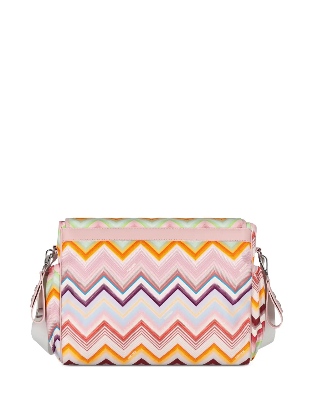 Missoni Kids Luiertas met zigzagprint Roze
