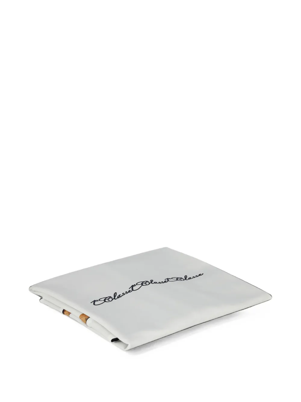 Alviero Martini Kids Deken met geborduurd logo en Geo-kaartprint Wit