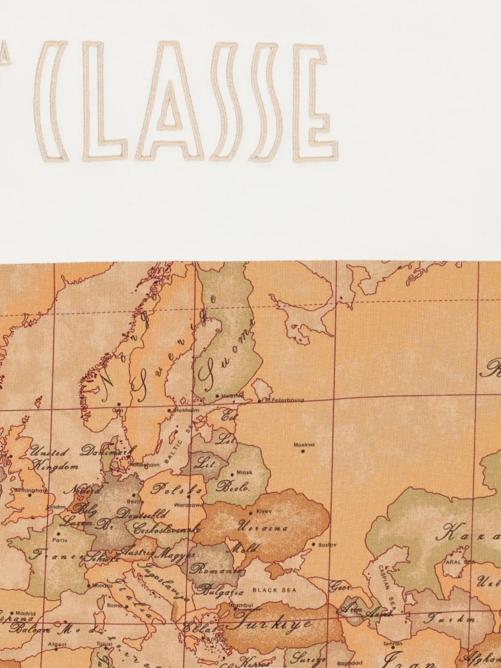 Alviero Martini Kids Geo slaapzak met geborduurd logo en kaartprint Wit