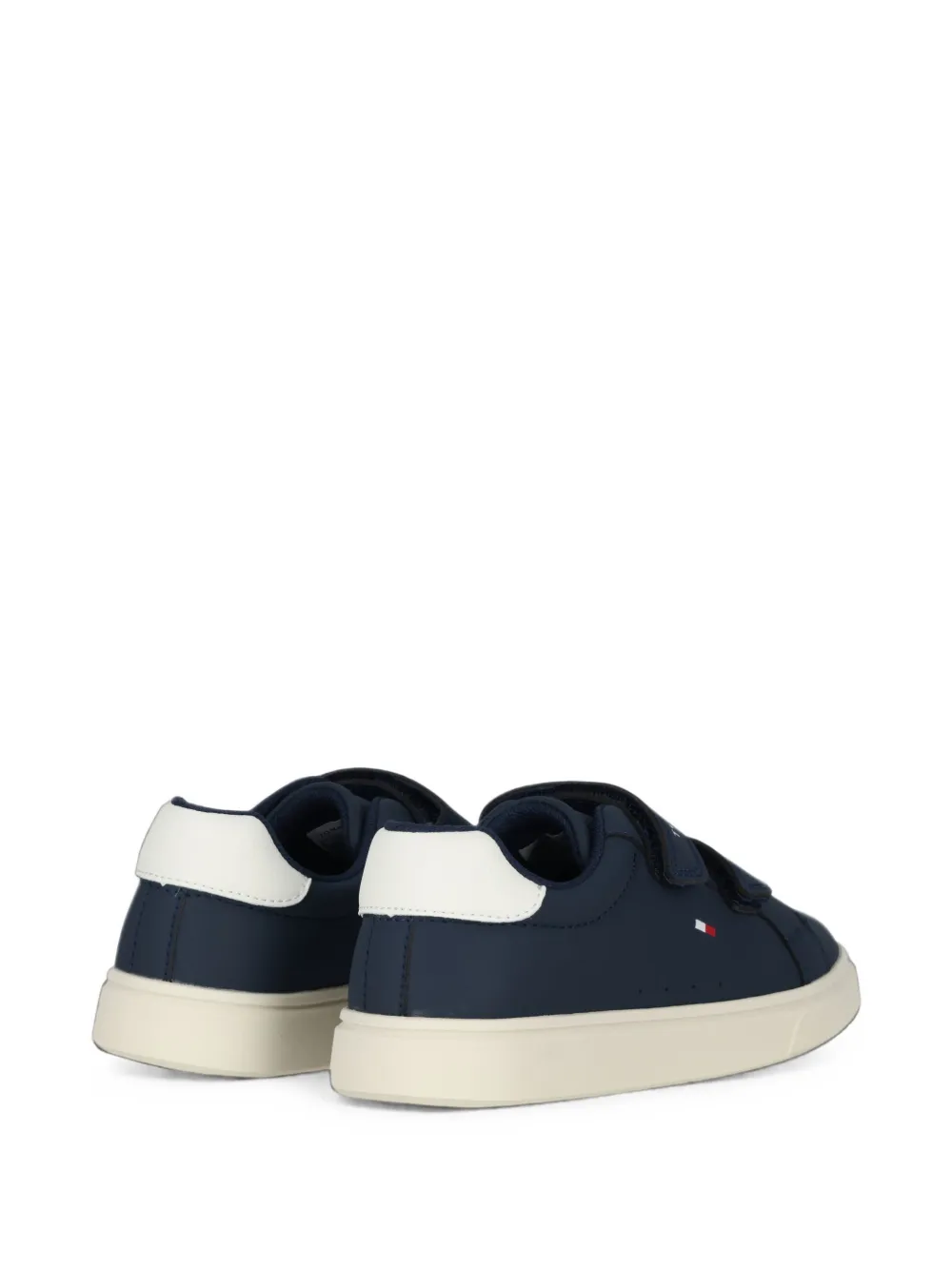 Tommy Hilfiger Junior touch-strap sneakers Blauw