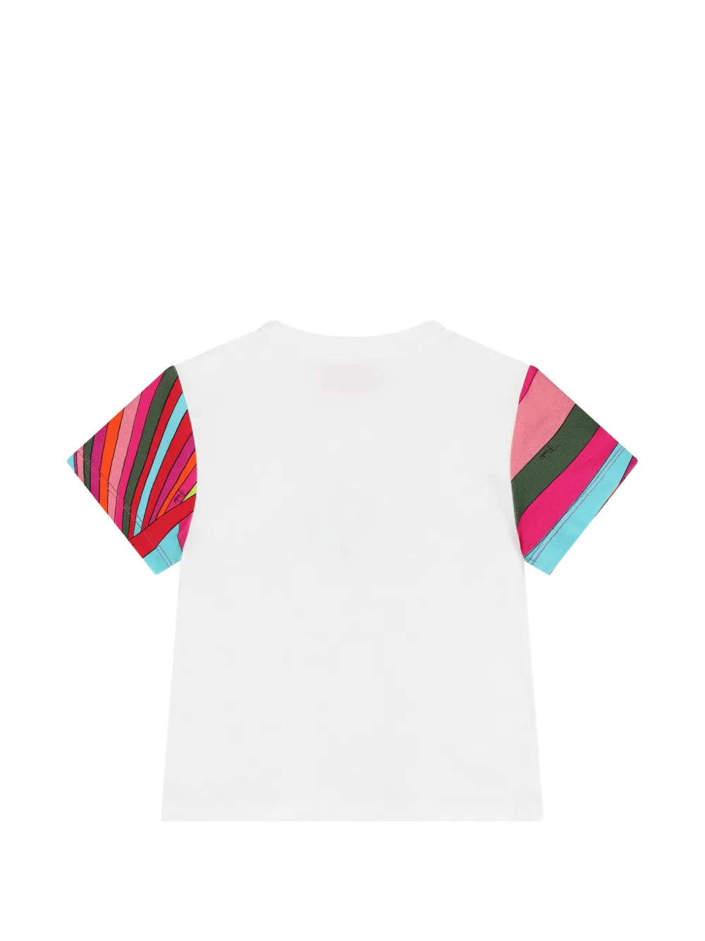 PUCCI Junior T-shirt met Iride-print en hartpatroon Wit