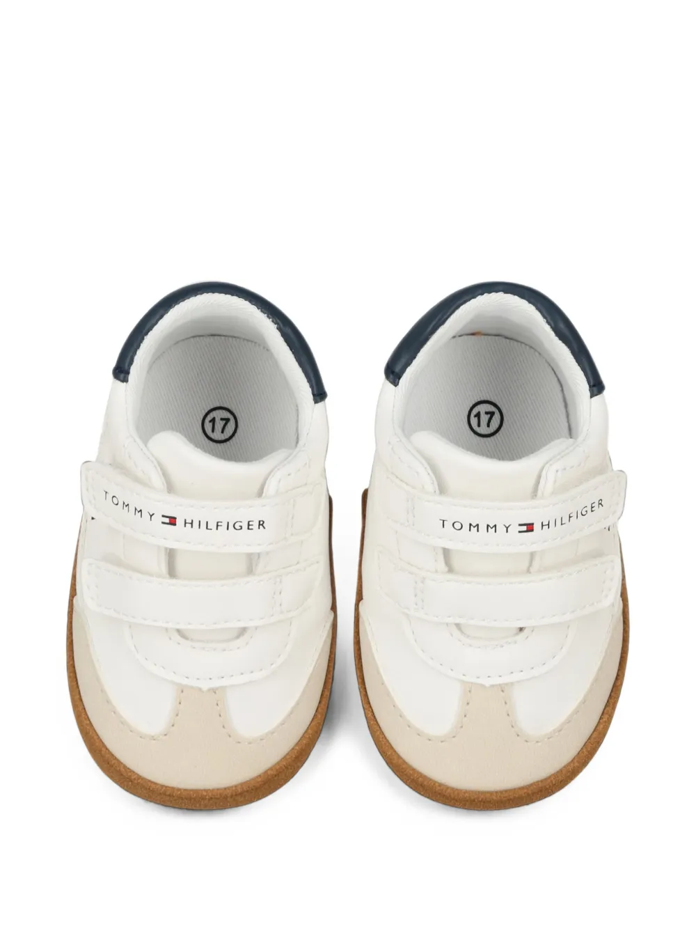 Tommy Hilfiger Junior touch-strap sneakers Wit
