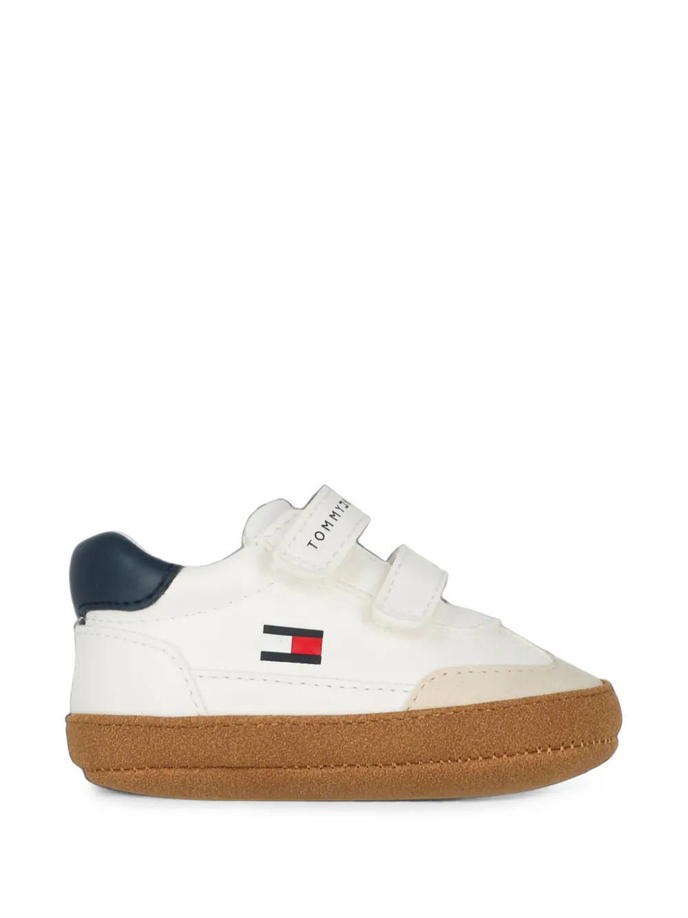 Tommy Hilfiger Junior touch-strap sneakers Wit
