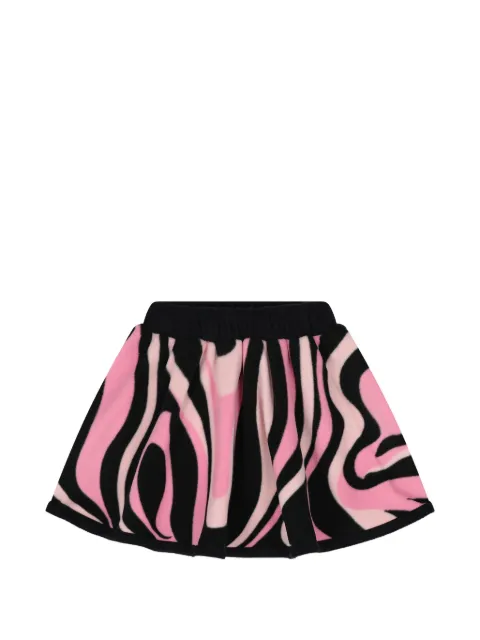 PUCCI Junior Iride-print fleece skirt