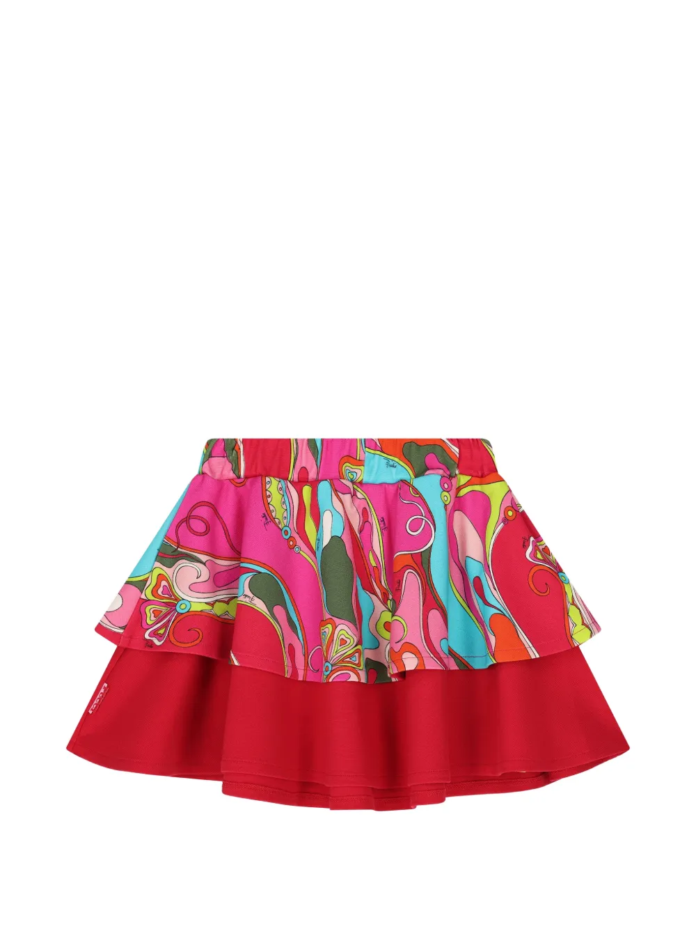 PUCCI Junior Gonna con stampa Marmo - Rosso