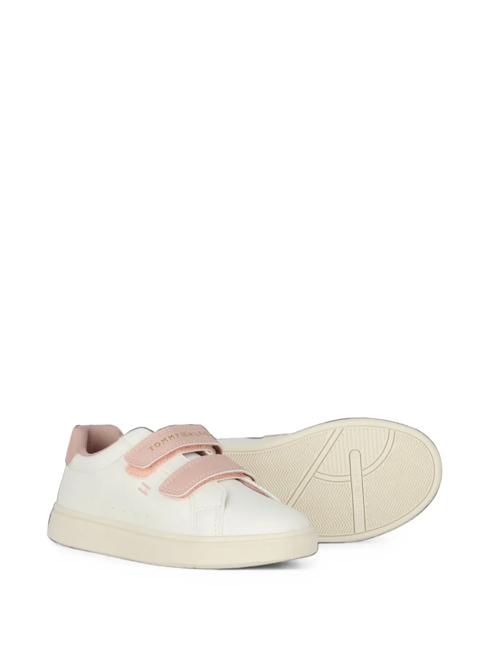 Tommy Hilfiger Junior touch-strap sneakers Wit