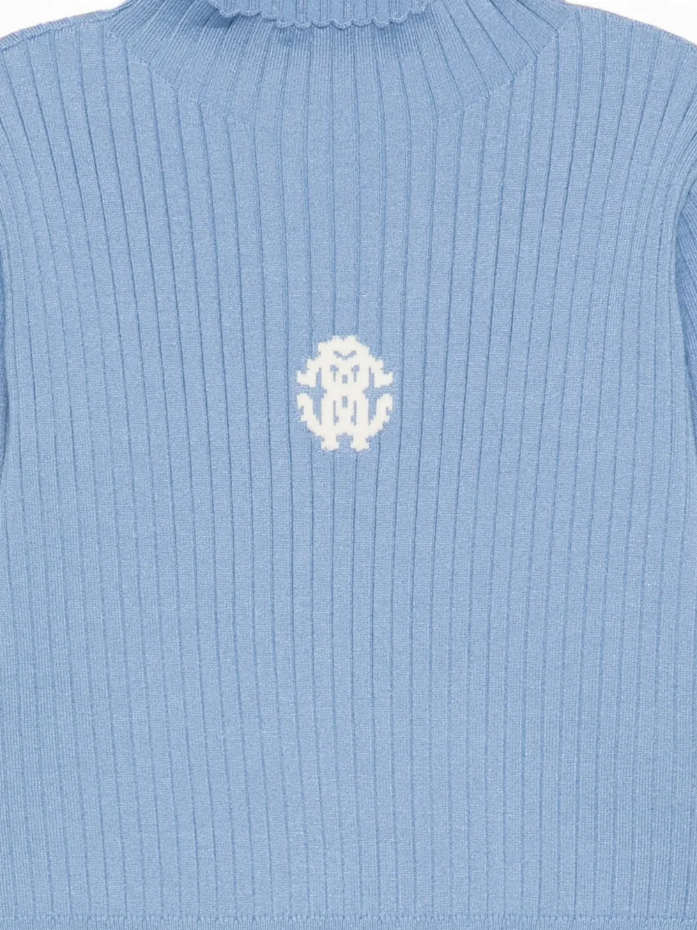 Roberto Cavalli Junior Trui met geborduurd logo Blauw