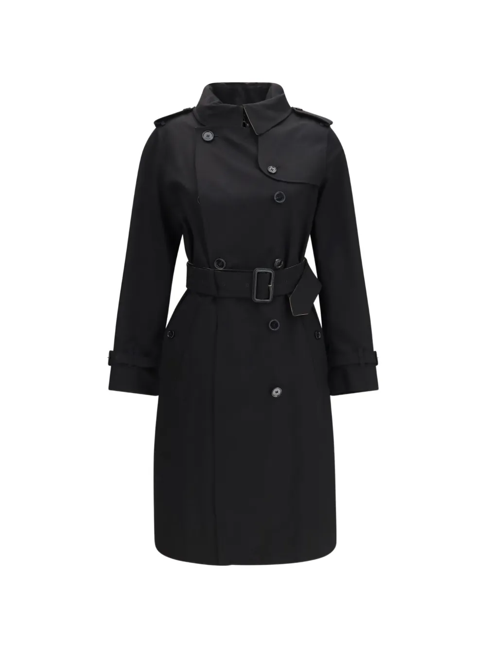 Burberry long gabardine Lakefield trench coat - Nero