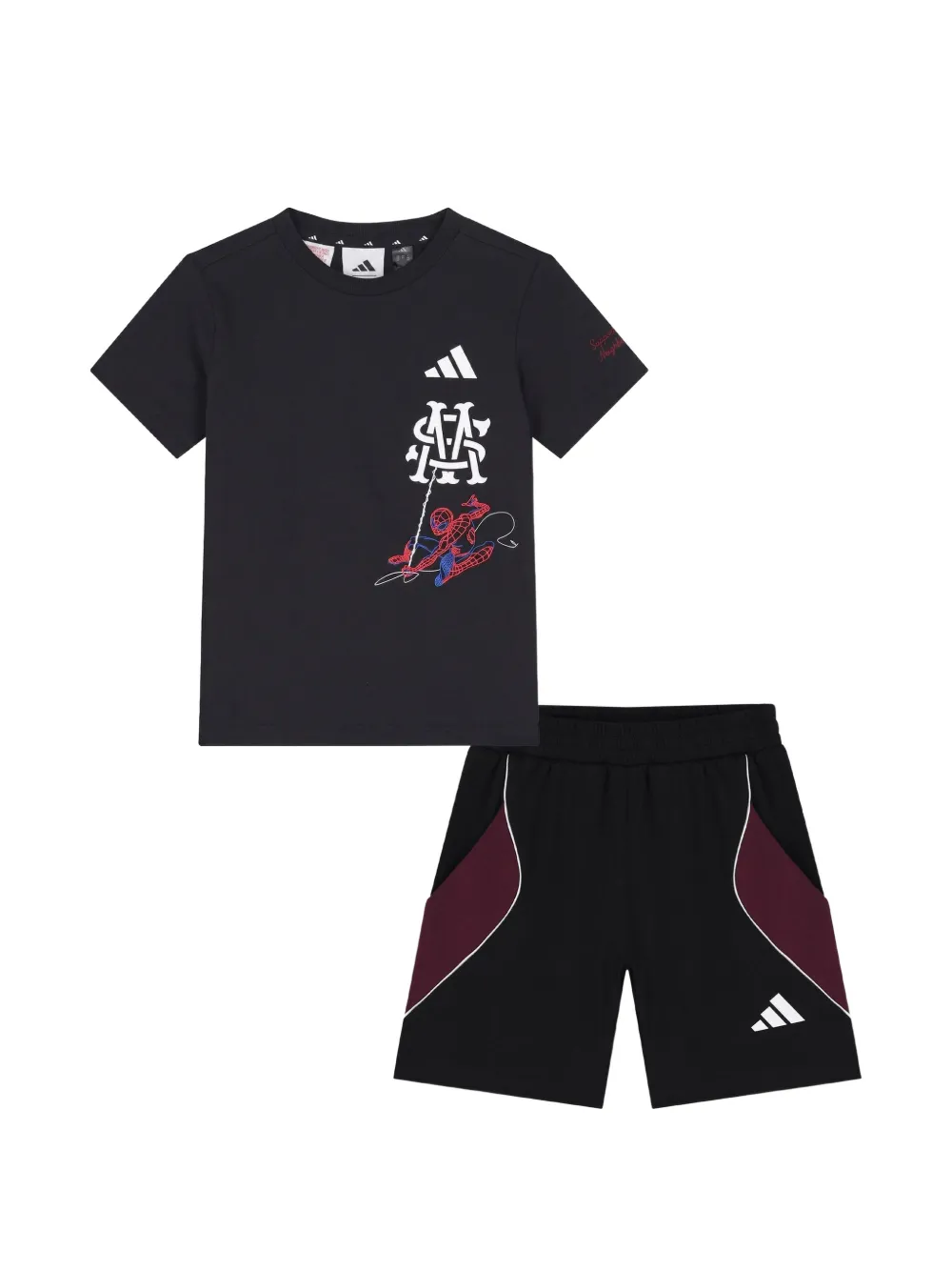 adidas Kids Set shorts con stampa grafica - Nero