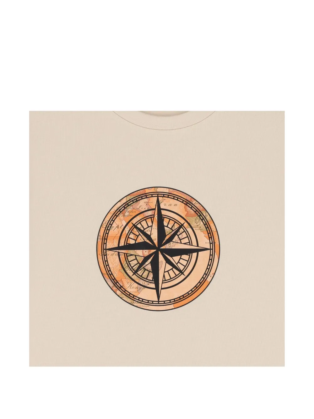 Alviero Martini Kids T-shirt met print Beige