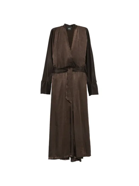 DIXIE belted wrap midi dress
