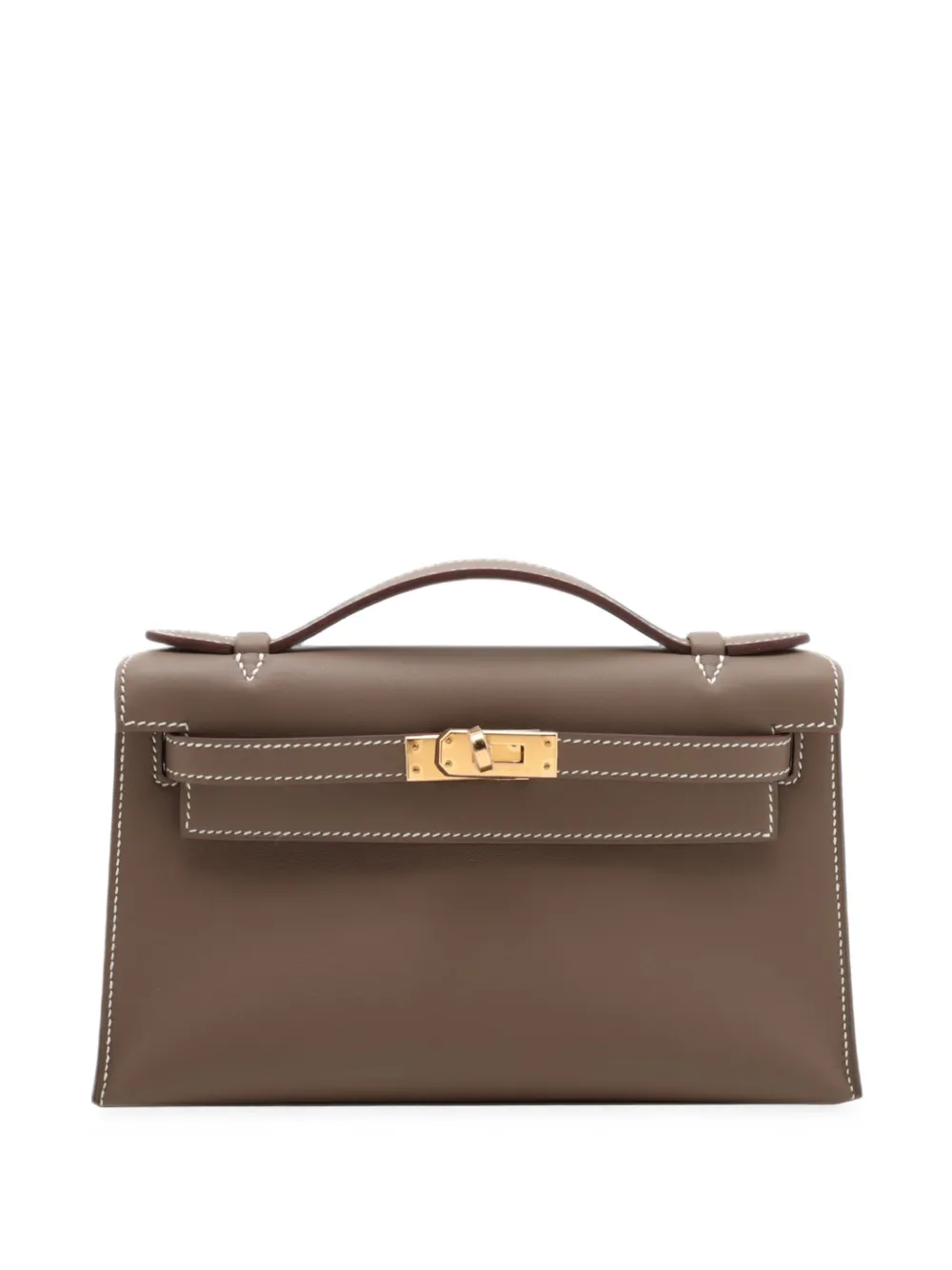 Hermès Pre-Owned 2024 Swift Kelly Pochette 22 handbag - Marrone