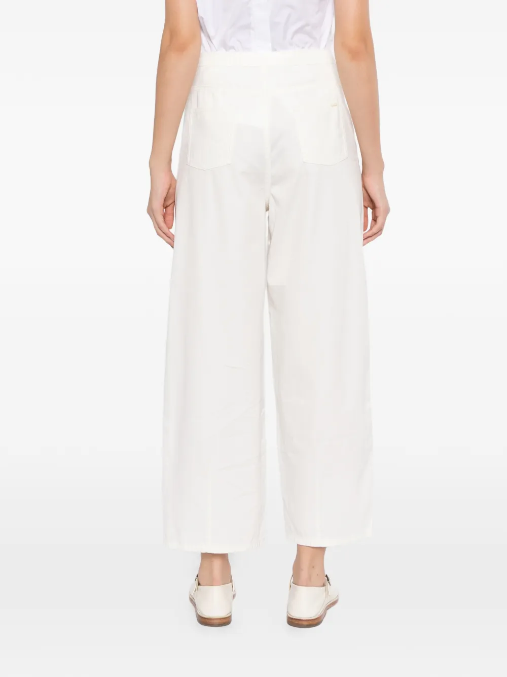 YEAREAST Broek met wijde pijpen Wit