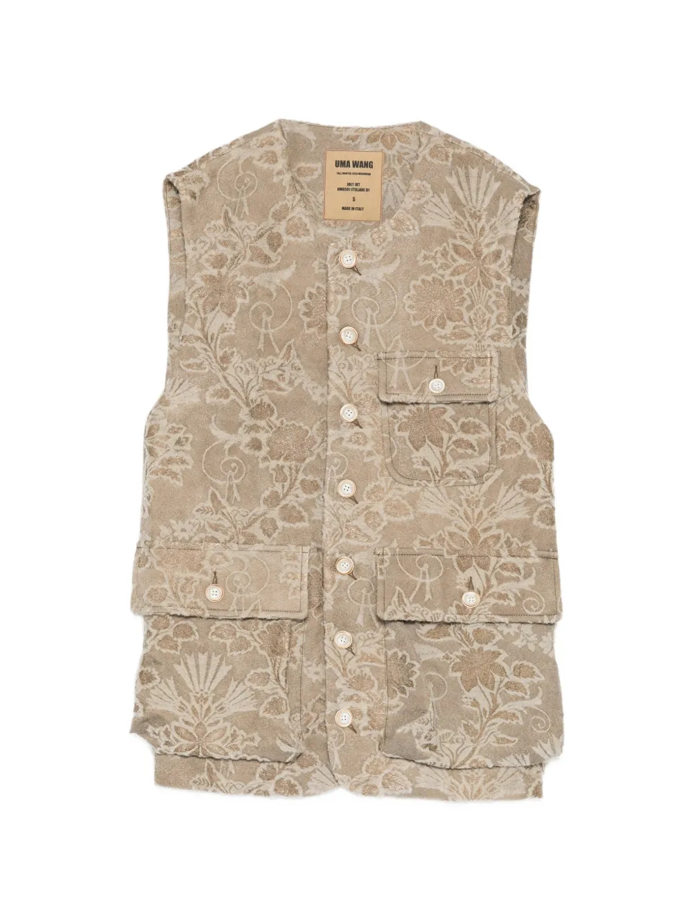 Uma Wang floral-jacquard gilets