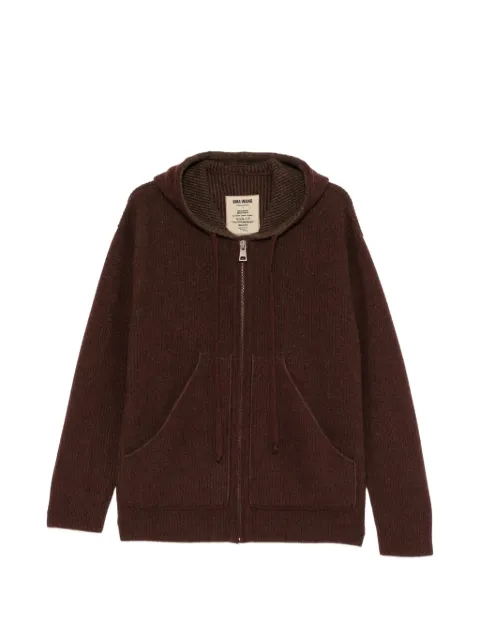 Uma Wang ribbed-knit drawstring hoodie