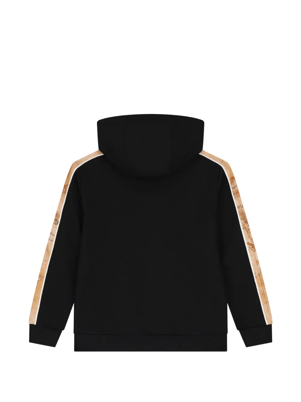 Alviero Martini Kids Geo hoodie met kaartprint Zwart