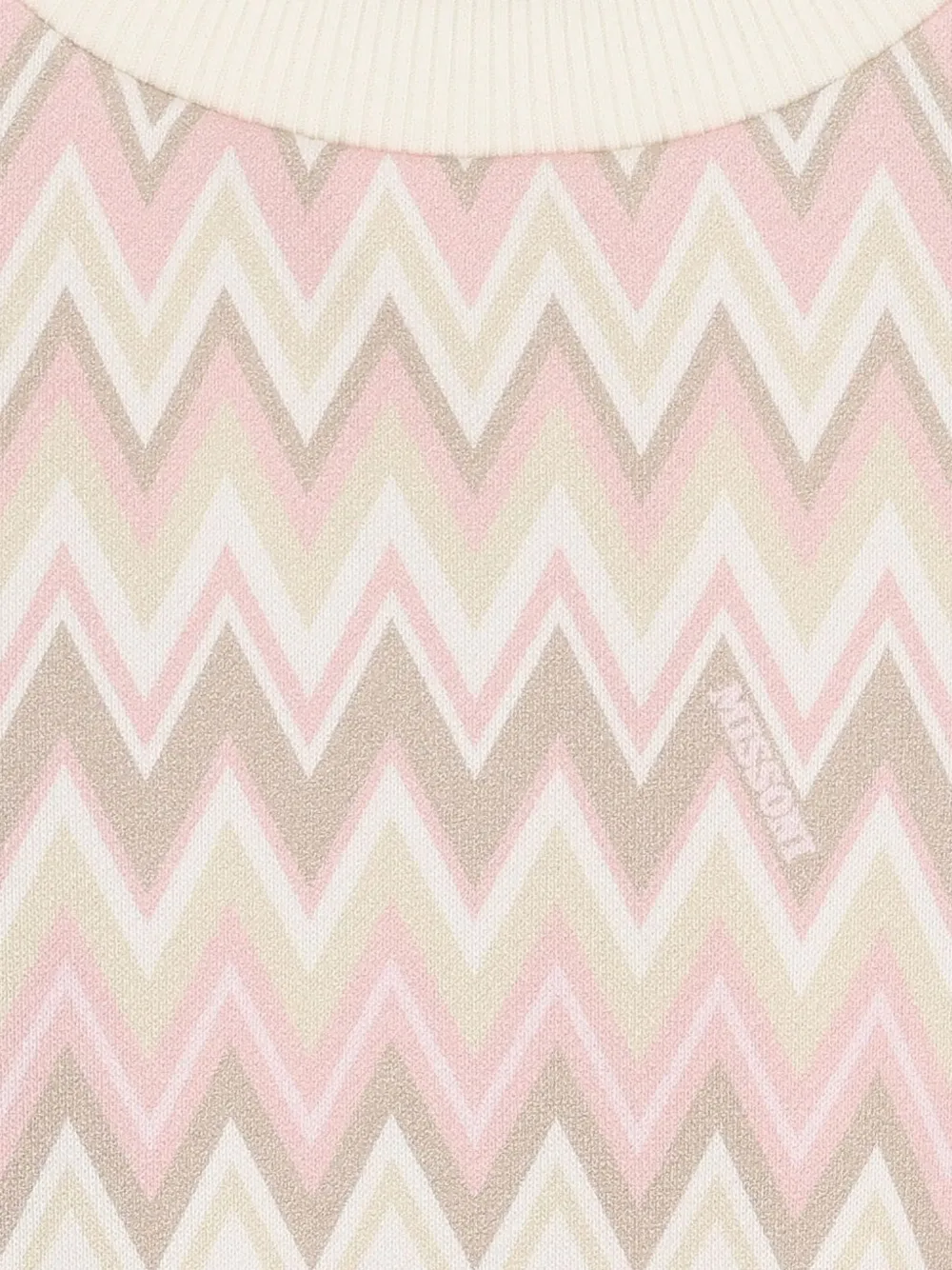 Missoni Kids Trui met zigzag-print Beige