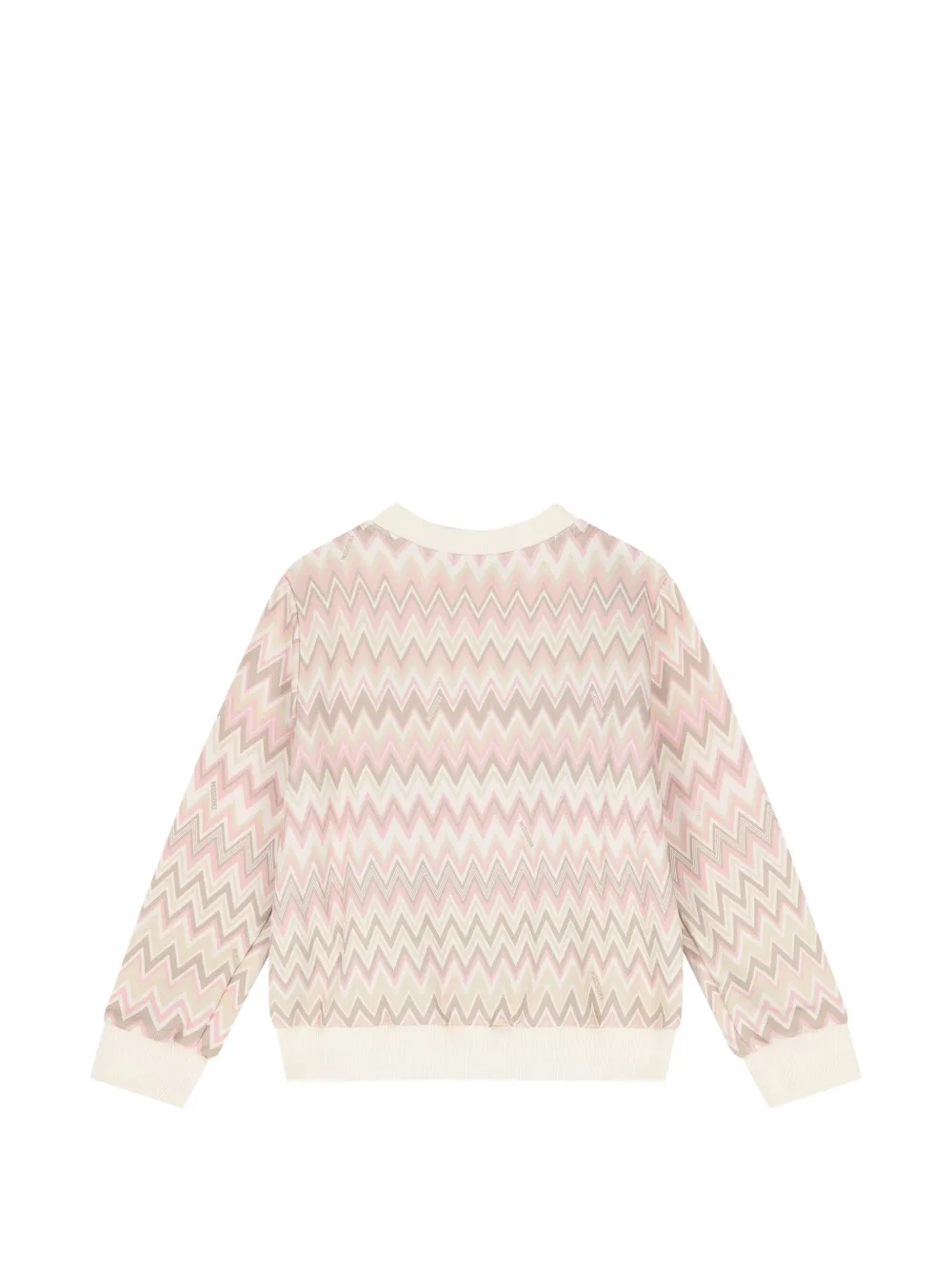 Missoni Kids Trui met zigzag-print Beige