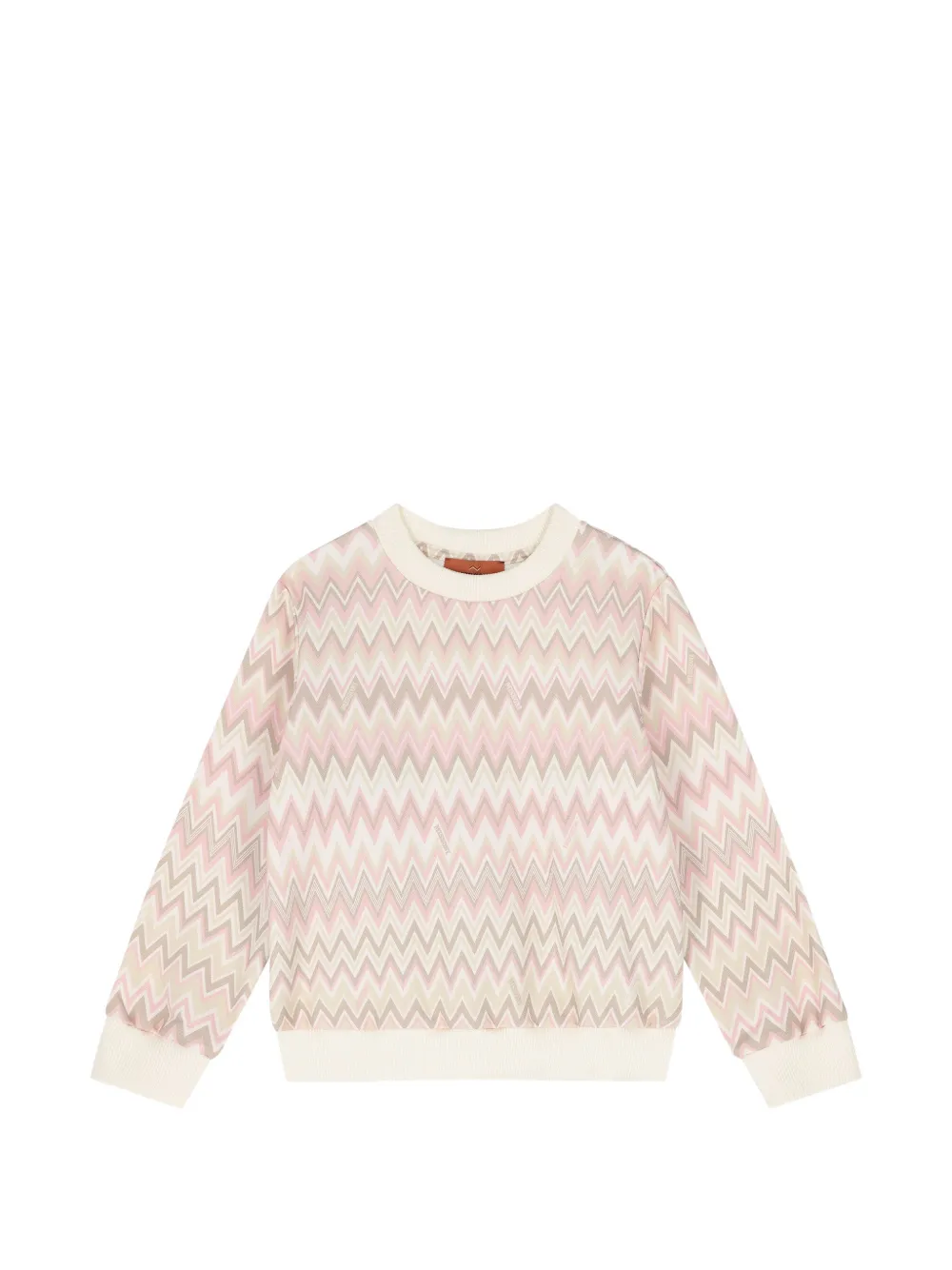 Missoni Kids zigzag-print sweater - Toni neutri