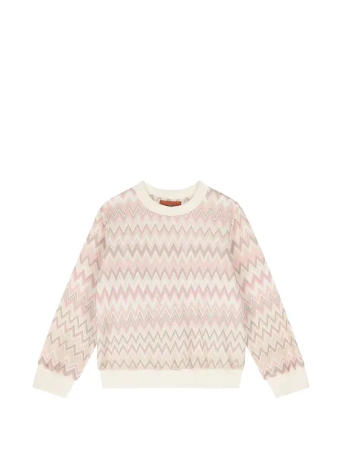 Missoni Kids 지그재그 프린트 스웨터