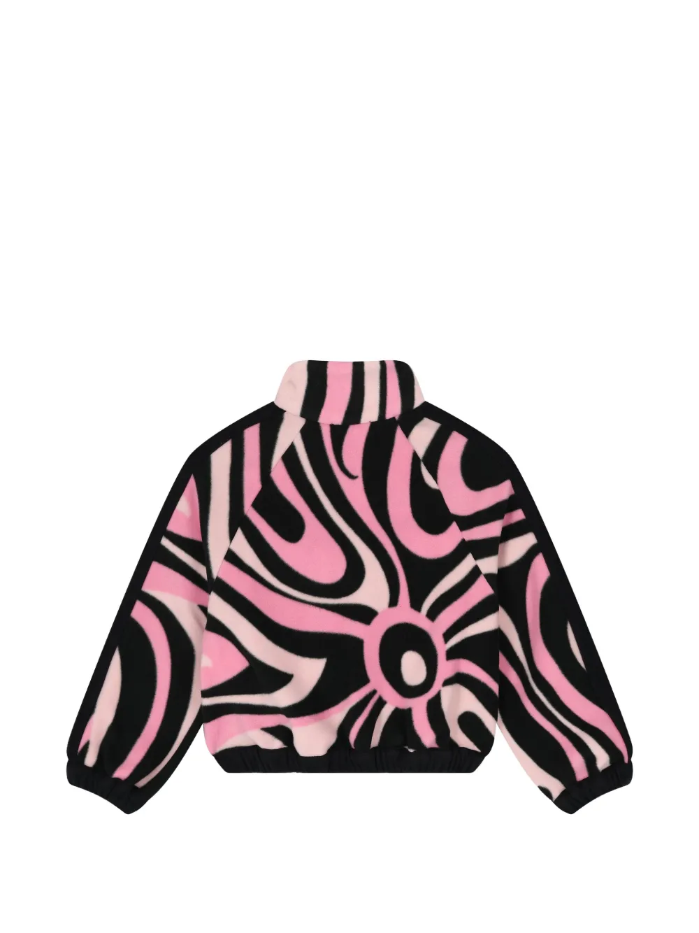 PUCCI Junior Fleece jeans met kwartrits en Iride-print Roze