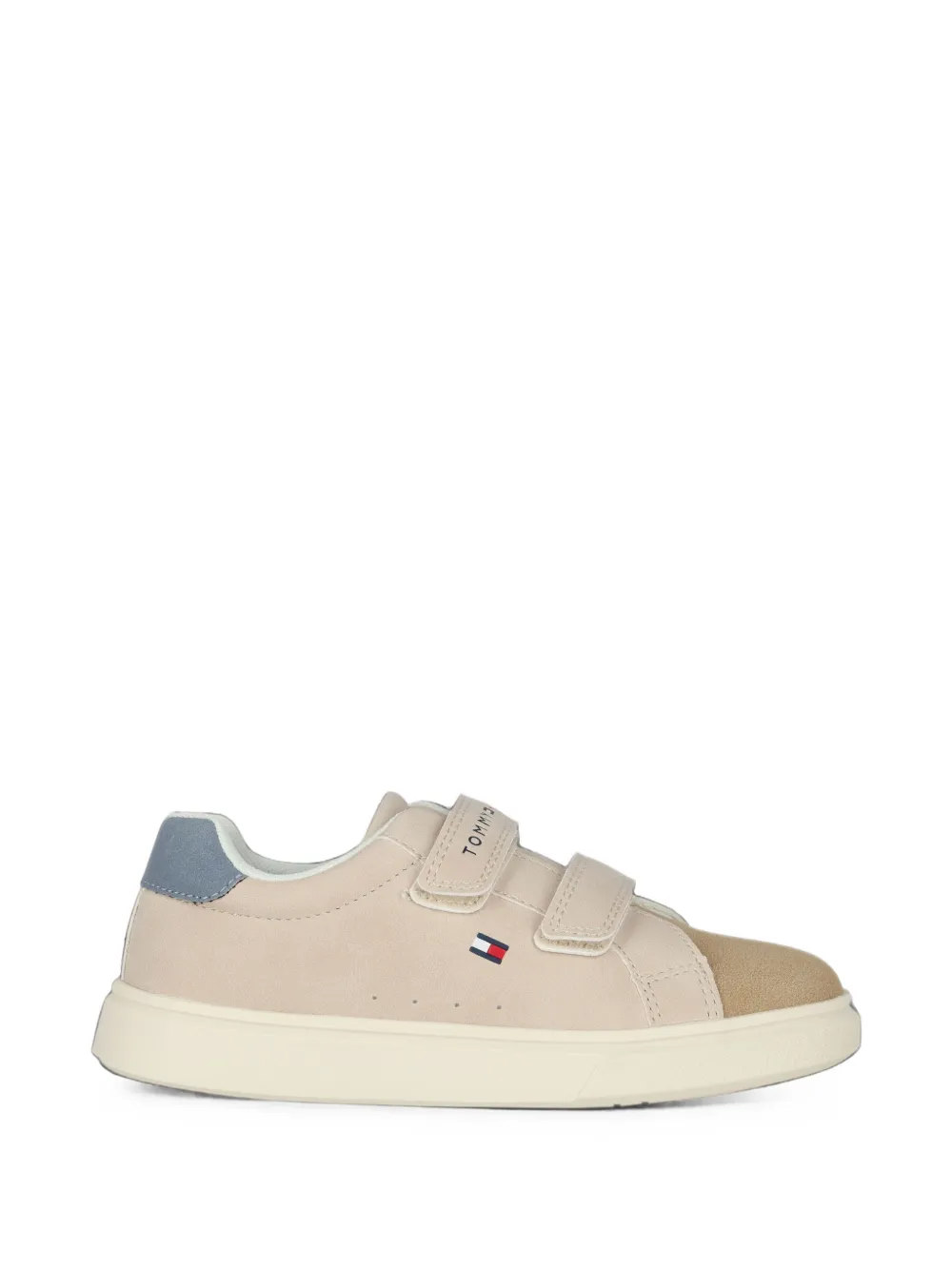 Tommy Hilfiger Junior touch-strap sneakers Beige