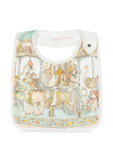Atelier Choux babero con carrusel estampado