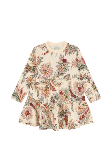 ETRO KIDS paisley-print tiered dress