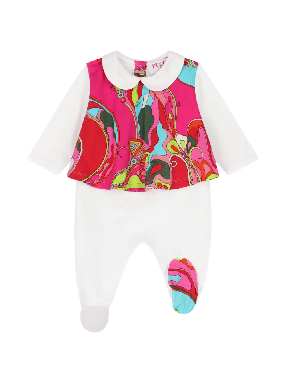 PUCCI Junior Drie babypakjes met iride-print Wit