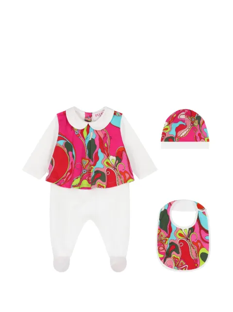 PUCCI Junior Iride-print babygrow set (set of three)