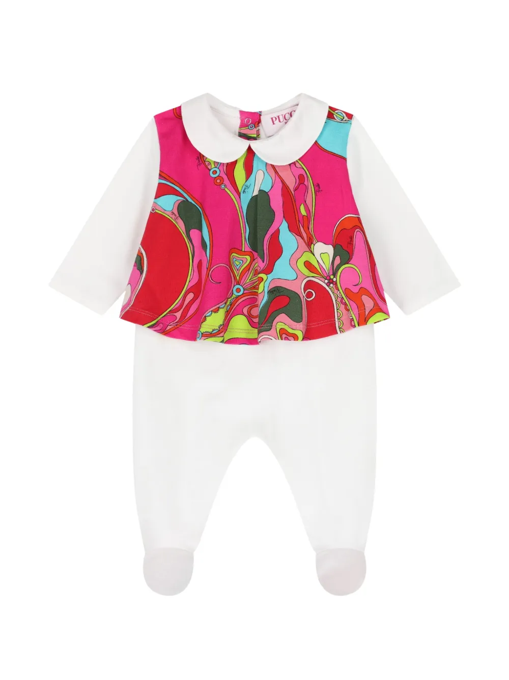 PUCCI Junior Drie babypakjes met iride-print Wit