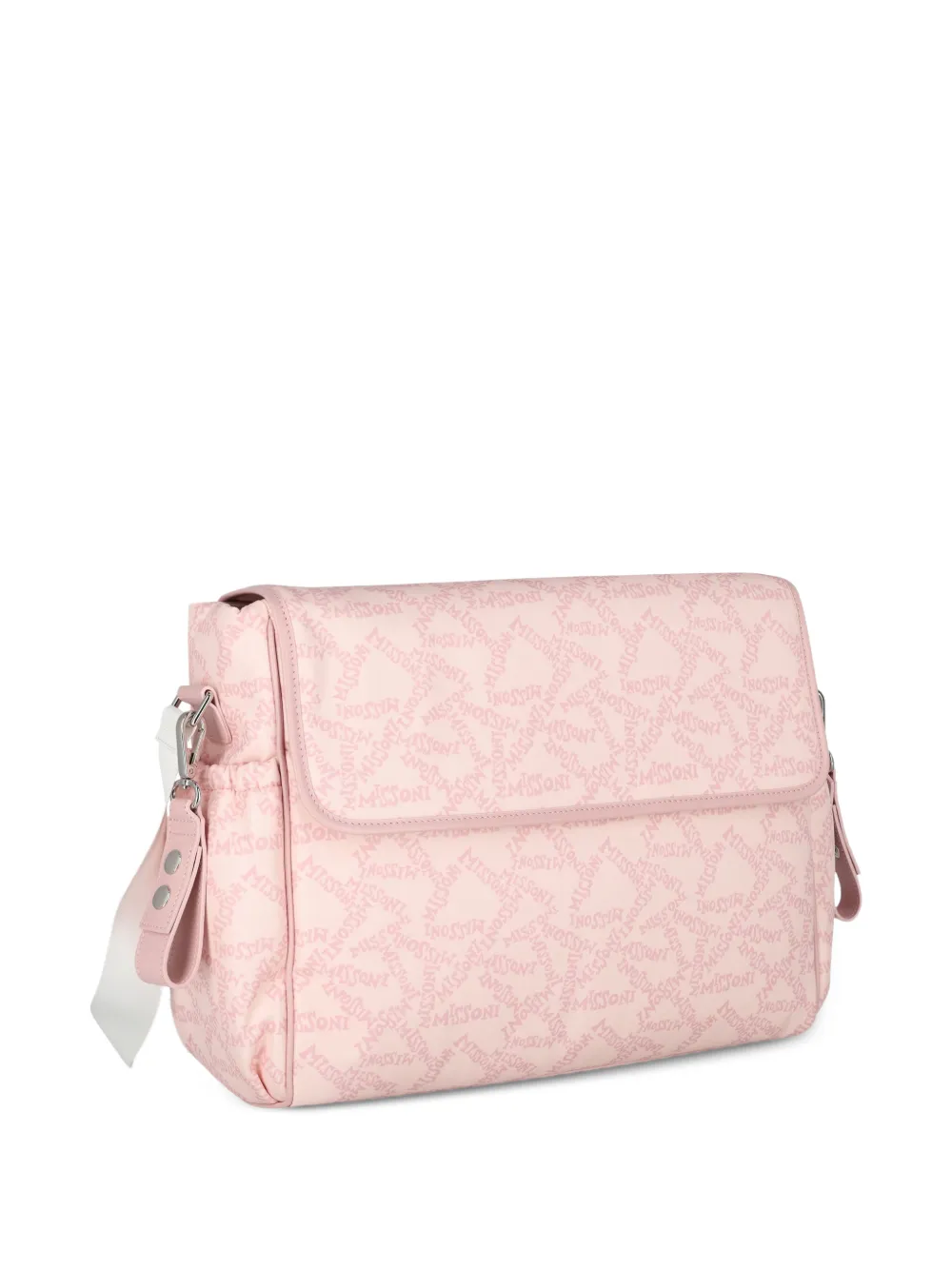 Missoni Kids Luiertas met logoprint Roze