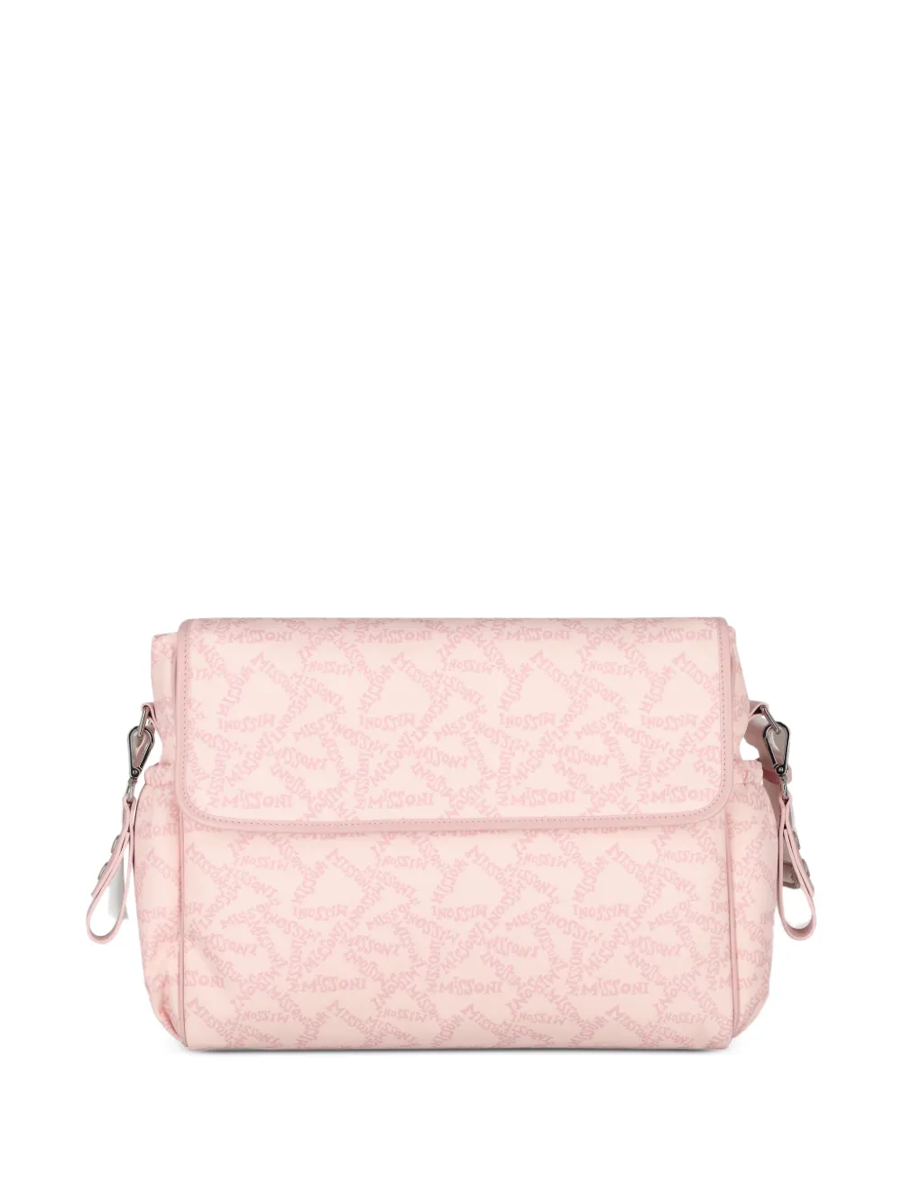 Missoni Kids Borsa fasciatoio con stampa - Rosa