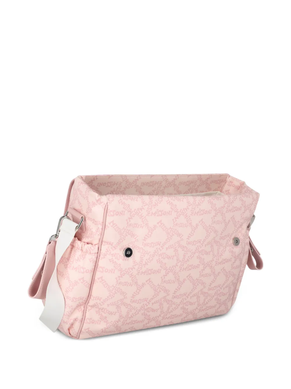 Missoni Kids Luiertas met logoprint Roze