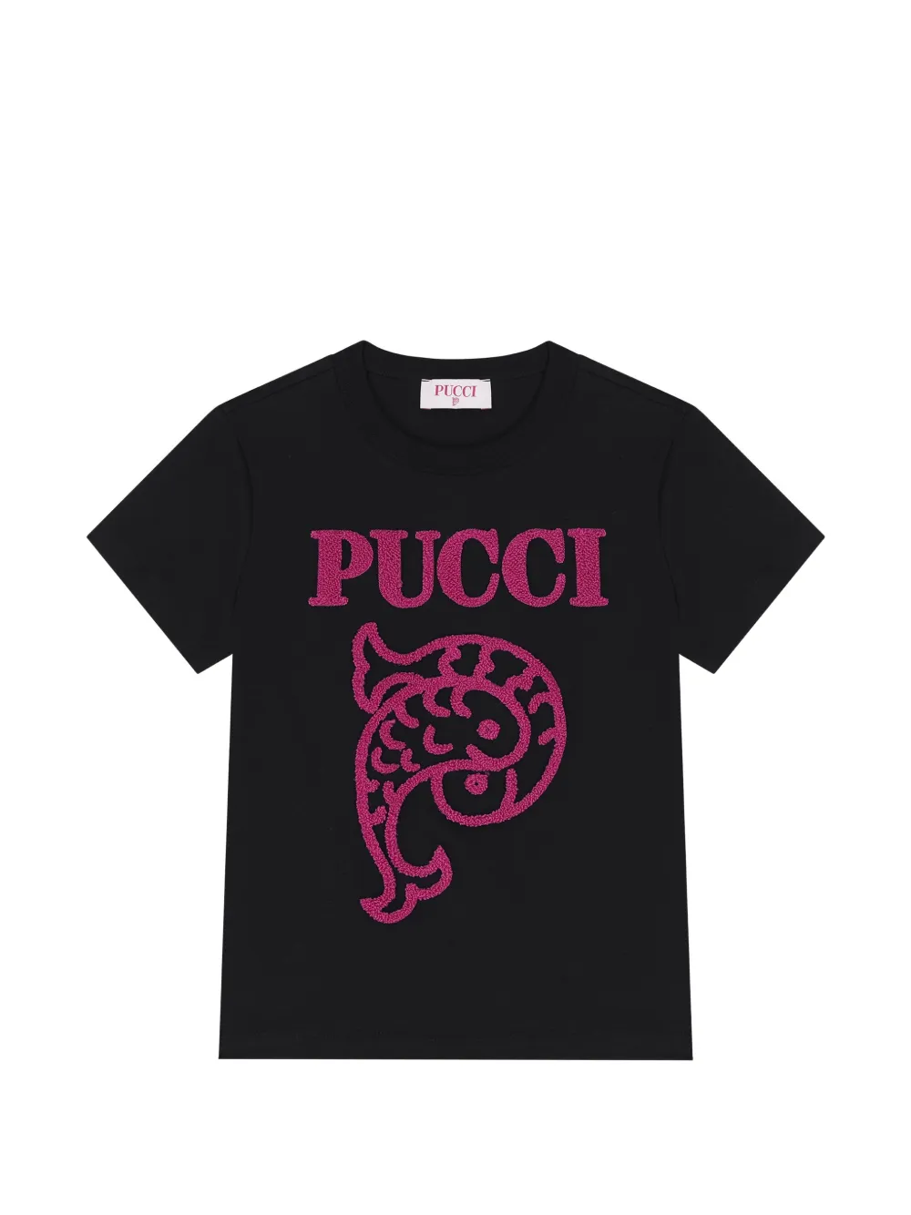 PUCCI Junior T-shirt con logo - Nero