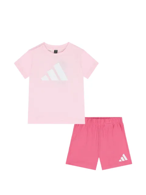 adidas Kids set de shorts y playera con logo estampado