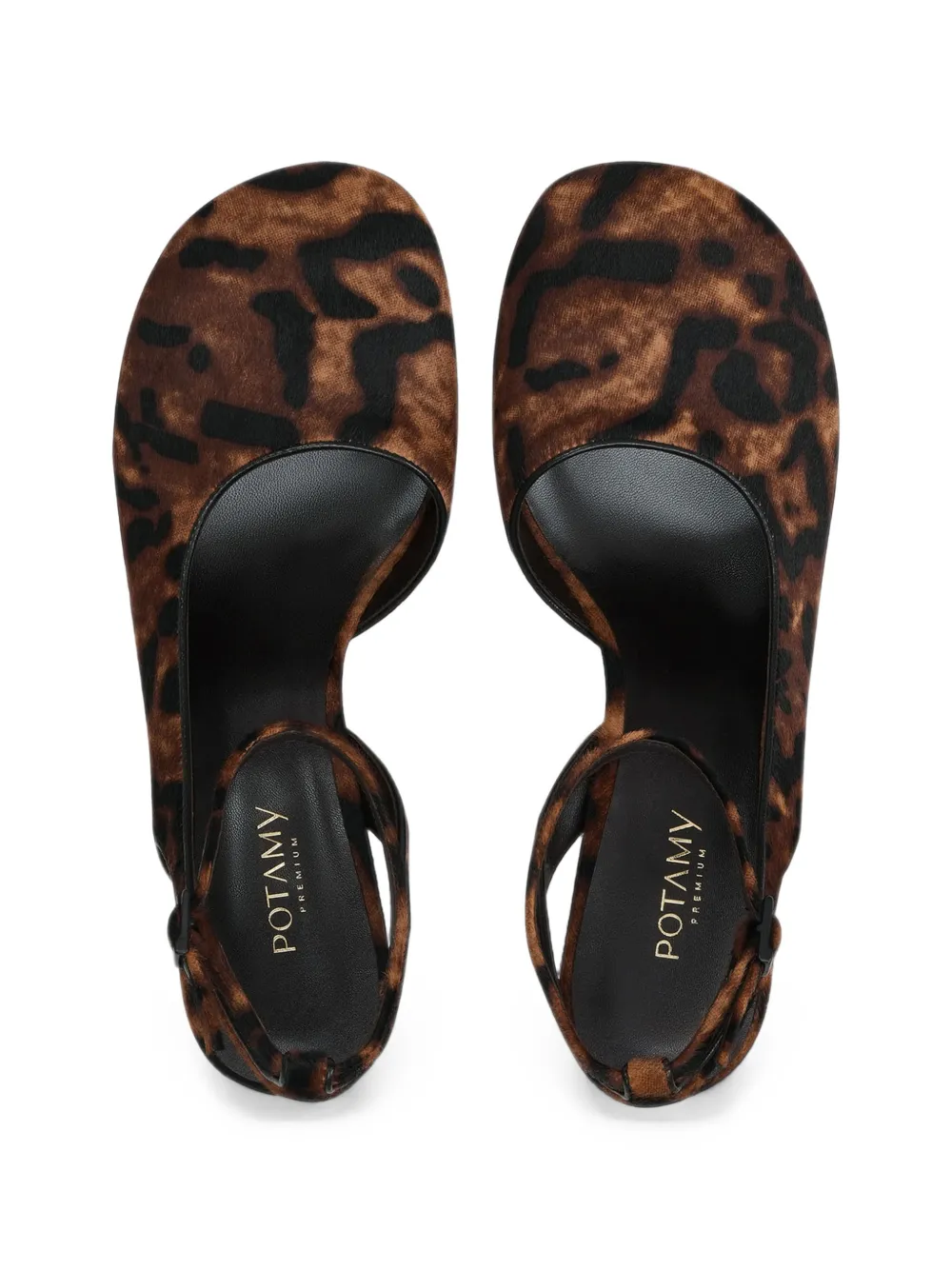 POTAMY leopard-print slingback pumps Bruin