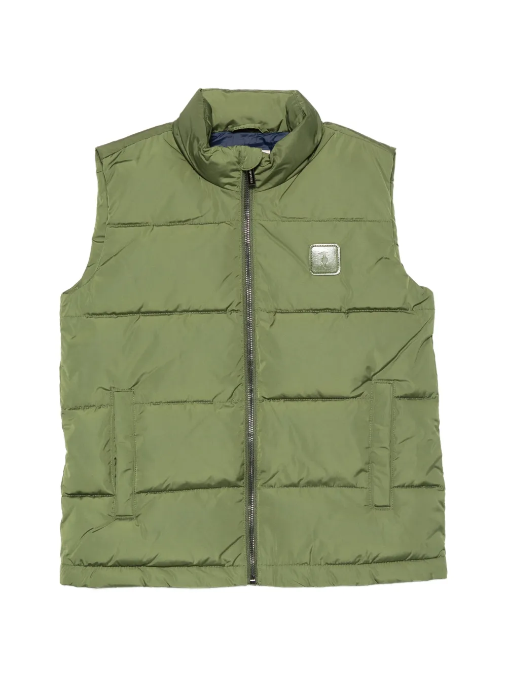 TRUSSARDI JUNIOR quilted padded gilet - Verde
