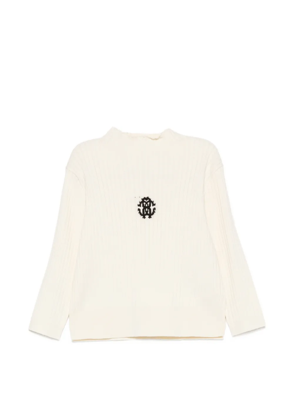 Roberto Cavalli Junior Maglione con ricamo - Toni neutri