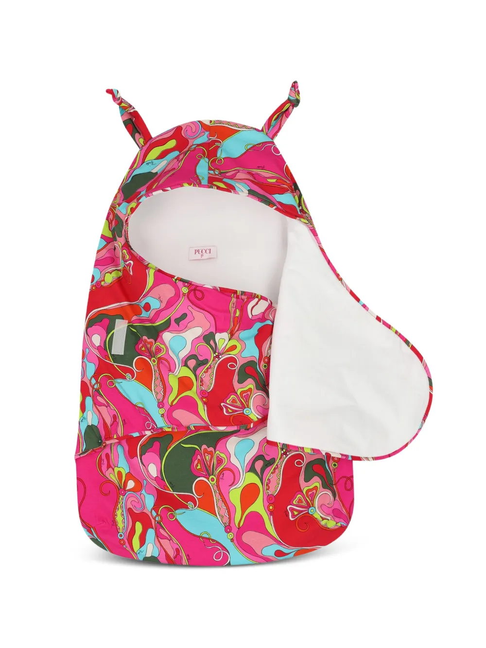 PUCCI Junior Slaapzak met klittenband en Iride-print Roze