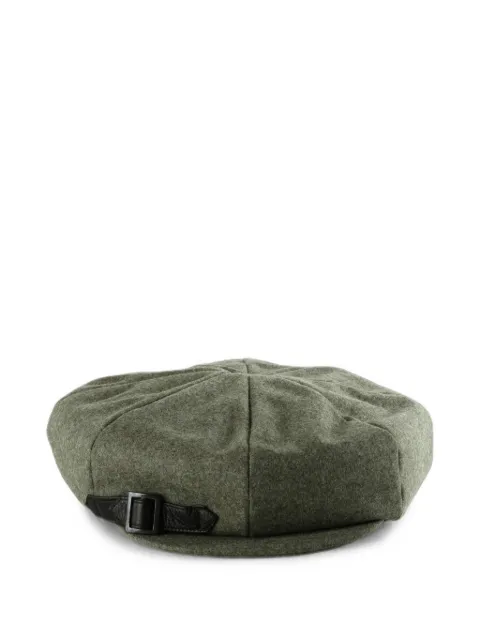 Yohji Yamamoto buckle-detail newsboy hat