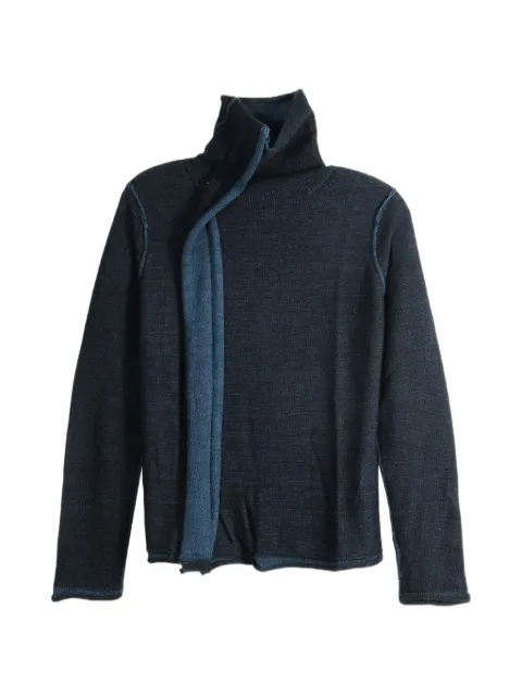 Y's asymmetric high-neck sweater