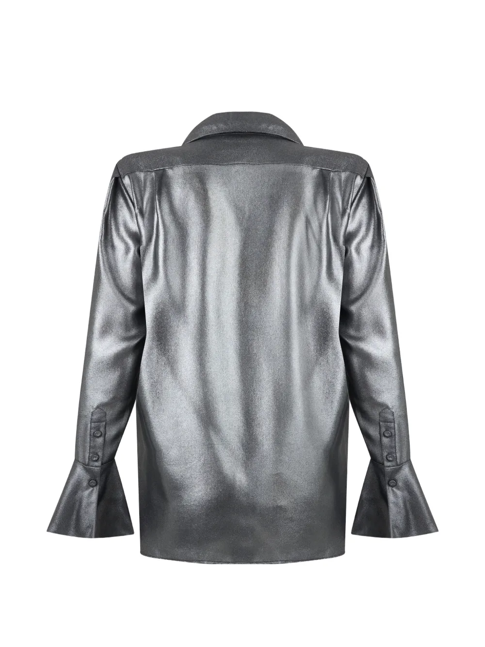 Alberta Ferretti Blouse met metallic-effect Zilver