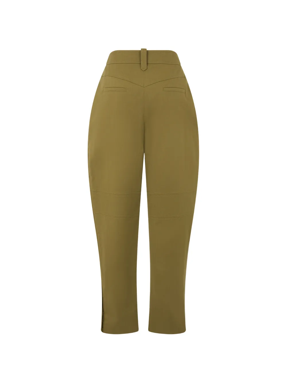 Alberta Ferretti Broek met geplooid detail Groen