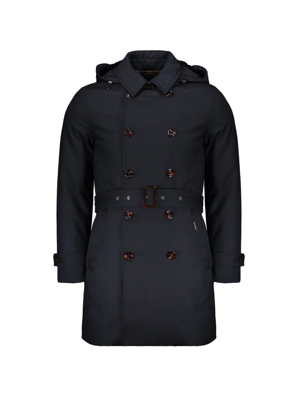 Moorer belted hooded jacket - Blau
