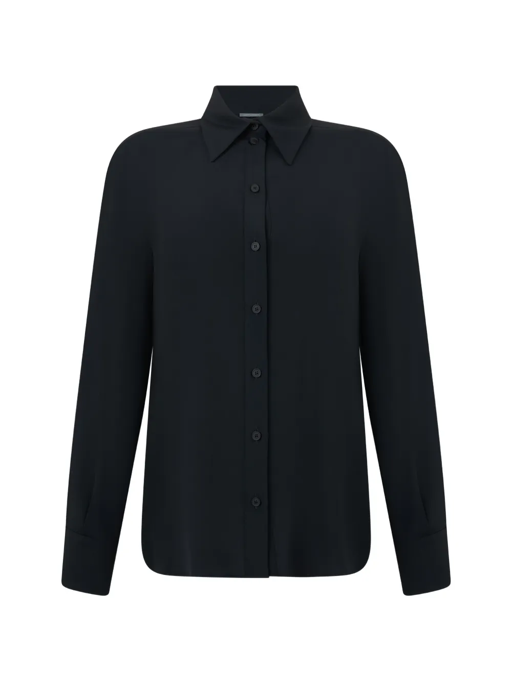 Alberta Ferretti Button-up Long-sleeved Shirt In 黑色